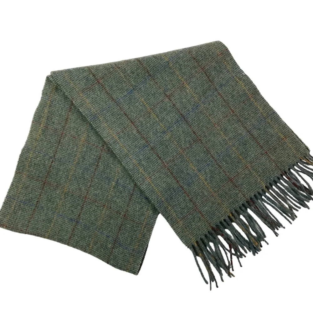 Mackintosh Scotland Wool Plaid Scarf Unisex